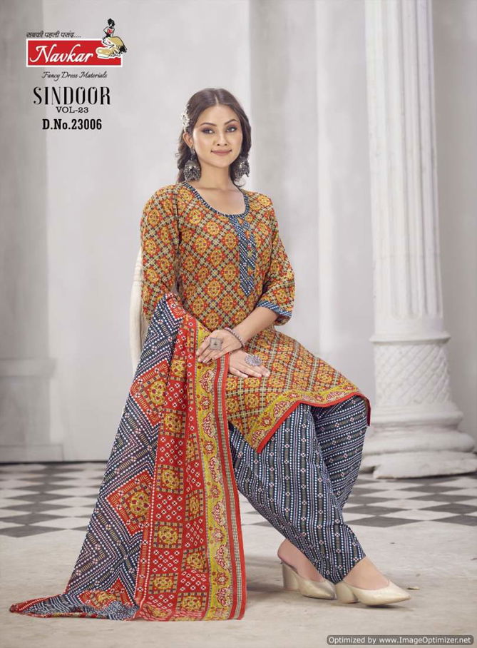 Sindoor Vol 23 By Navkar Pure Cotton Printed Readymade Dress Wholesale Shop In Surat